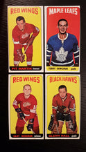 Load image into Gallery viewer, 1964-65 Topps (Tallboys) Hockey Raw with some Graded - 75% of the Set