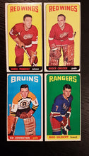 Load image into Gallery viewer, 1964-65 Topps (Tallboys) Hockey Raw with some Graded - 75% of the Set