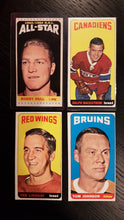 Load image into Gallery viewer, 1964-65 Topps (Tallboys) Hockey Raw with some Graded - 75% of the Set