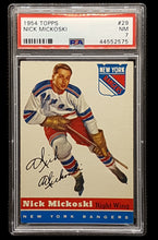 Load image into Gallery viewer, 1954 Topps Hockey Card Near Set - PSA, SGC, BVG graded. Exmt to Nrmt+