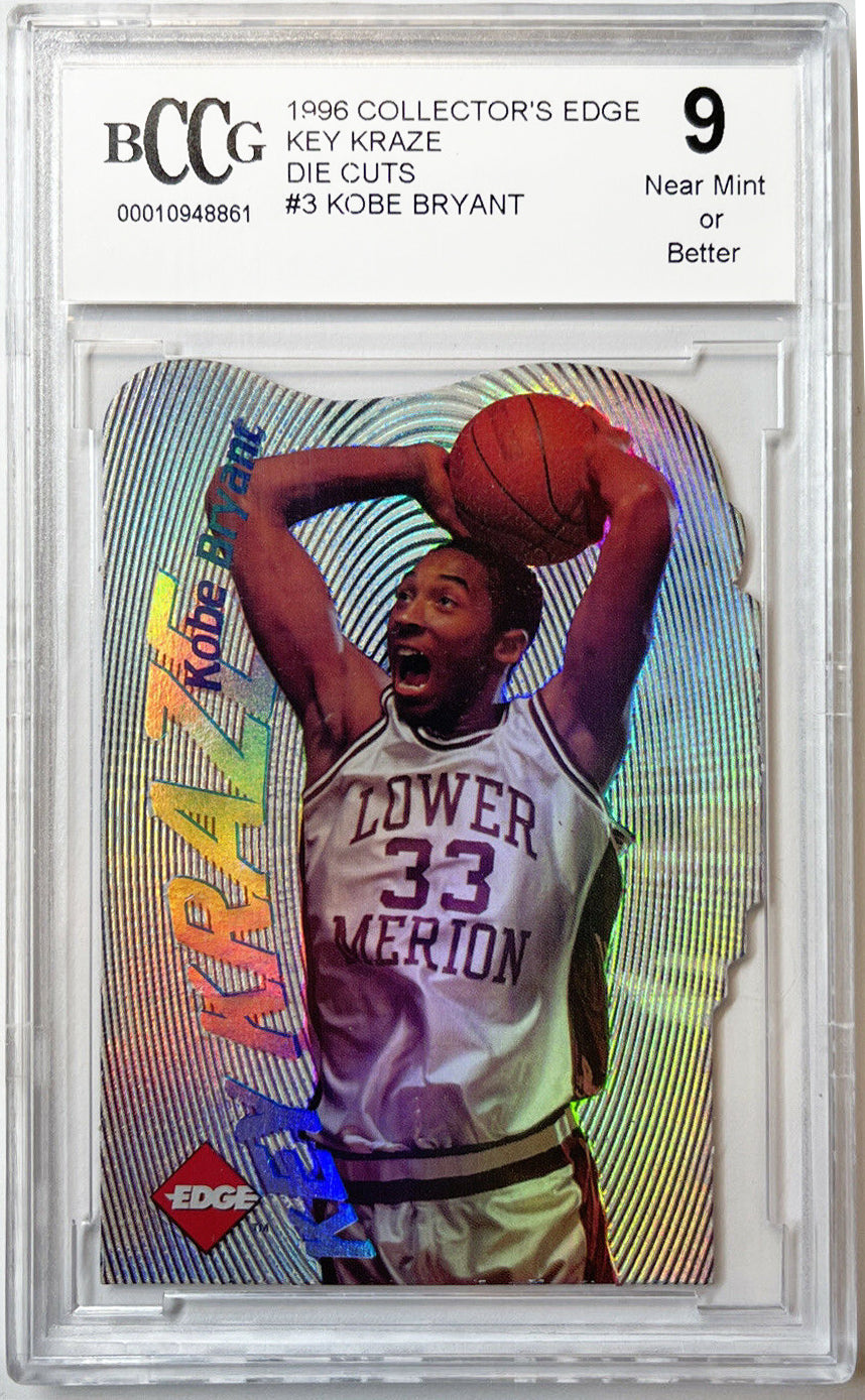 1996 Collector's Edge Key Kraze Die Cut Kobe Bryant Rookie RC Serial # –  MintSportsCards