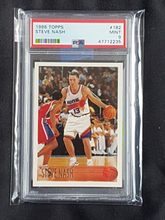 Load image into Gallery viewer, 1996 Topps Basketball Steve Nash Rookie RC #182 PSA 9