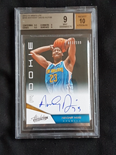 Load image into Gallery viewer, 2012-13 Panini Absolute Basketball AUTO Anthony Davis Rookie (RC) #165  /199 BGS 9 (Auto 10)