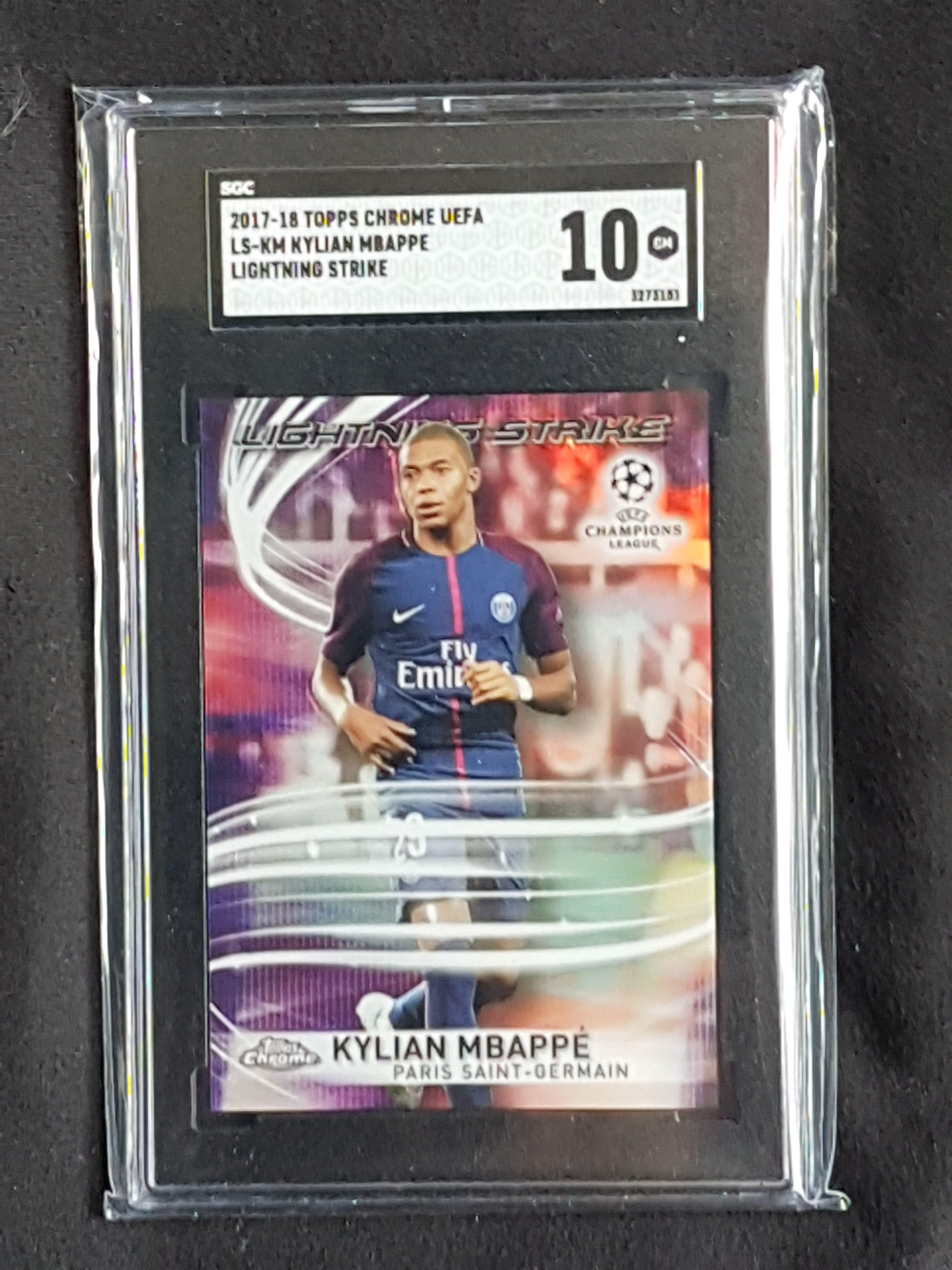 2017 Topps Chrome UEFA Future Stars Kylian Mbappe PSA 10 – Burbank