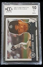 Load image into Gallery viewer, 2001 Fleer Tradtion Ichiro Suzuki #452 Rookie RC - BCCG 10
