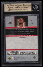 Load image into Gallery viewer, 2003 UPPER DECK EXCLUSIVES LEBRON JAMES ROOKIE RC #1 BGS 9.5 GEM MINT
