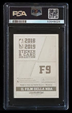 Load image into Gallery viewer, 2018 Panini Stickers Luka Doncic Il Film Della NBA Rookie RC #F9 - PSA 9 (Rare/Low Pop)
