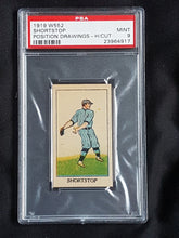 Load image into Gallery viewer, 1919 W552 Hand Cut Position Drawings Shortstop PSA 9 MINT POP 1 none higher
