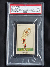 Load image into Gallery viewer, 1919 W552 Hand Cut Position Drawings Pitcher PSA 9 MINT POP 1 none higher
