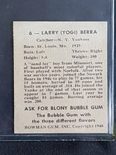 Load image into Gallery viewer, 1948 Bowman Yogi Berra Rookie (RC) #6 HOF
