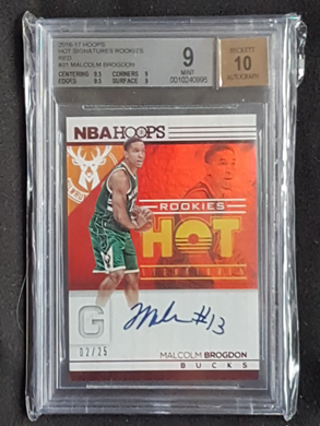 malcolm brogdon rookie rc hoops signature auto #31