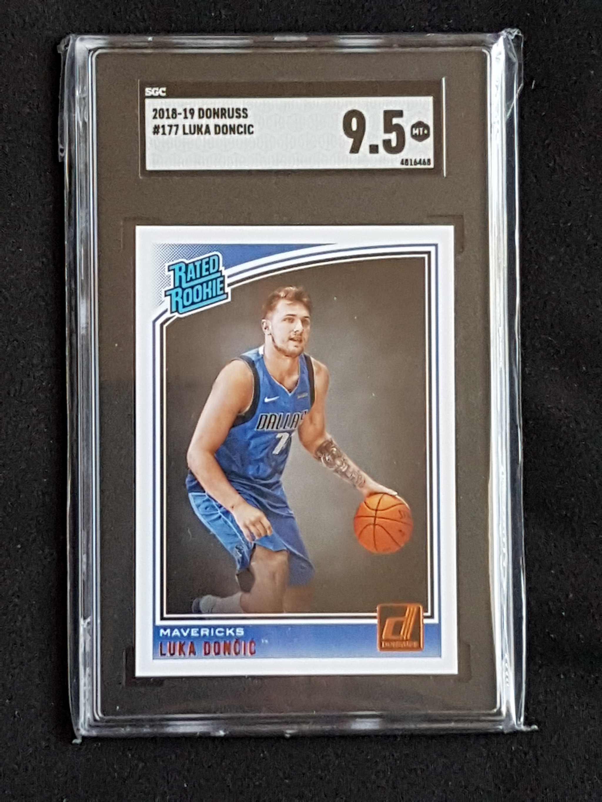 2018-19 Panini Donruss Optic Luka Doncic Rated Rookie RC #177 SGC 