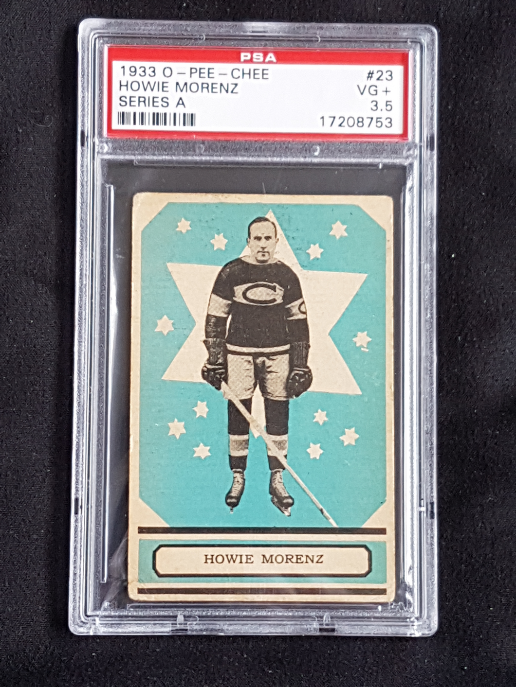 1933 OPC O-Pee-Chee Howie Morenz Series A #23 PSA 3.5