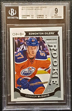 Load image into Gallery viewer, 2015-16 O-Pee-Chee OPC Connor McDavid Rookie RC #U11 BGS 9
