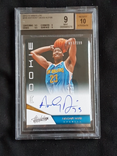 Load image into Gallery viewer, 2012-13 Panini Absolute Basketball AUTO Anthony Davis Rookie (RC) #165  /199 BGS 9 (Auto 10)
