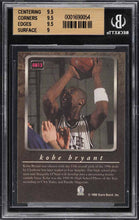 Load image into Gallery viewer, 1996 SCORE BOARD GAME BREAKERS GOLD KOBE BRYANT ROOKIE #GB13 BGS 9.5
